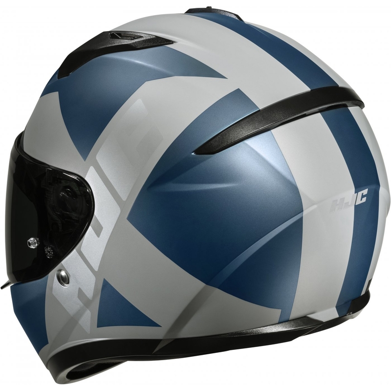 Kask motocyklowy integralny HJC C10 Tez MC2SF szaro-niebieski