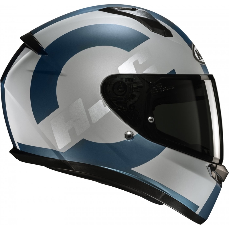 Kask motocyklowy integralny HJC C10 Tez MC2SF szaro-niebieski