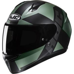 Kask motocyklowy integralny HJC C10 Tez MC4SF czarno-zielony