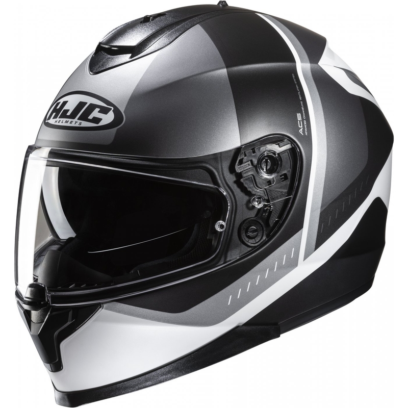 Kask motocyklowy integralny HJC C70N Alia MC5SF czarno-szaro-biały