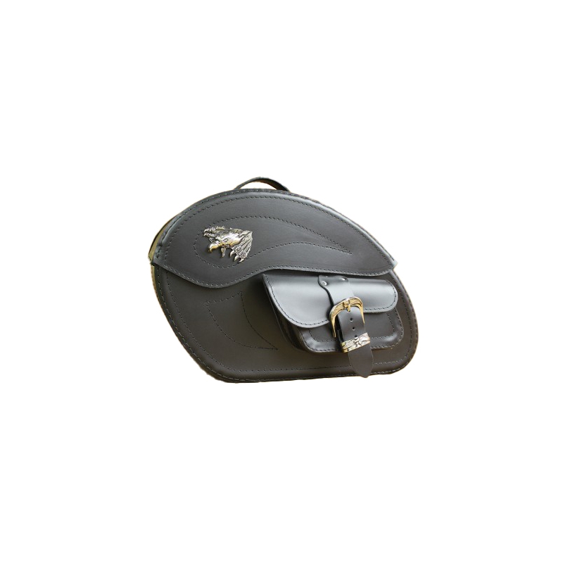 Skórzane sakwy motocyklowe RSA S262 czarne 26 l