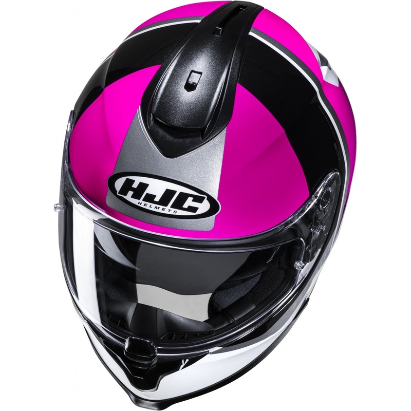 Integralny kask motocyklowy HJC C70N Alia MC8 czarno-biało-różowy