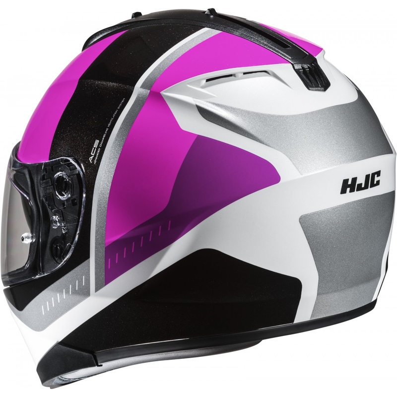 Integralny kask motocyklowy HJC C70N Alia MC8 czarno-biało-różowy