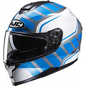 Integralny kask motocyklowy HJC C70N Holt MC2 biało-szaro-niebieski