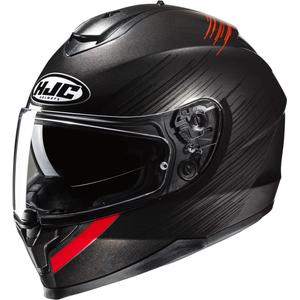 Integralny kask motocyklowy HJC C70N Sway MC1 czerwono-czarny