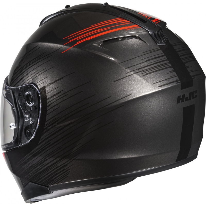 Integralny kask motocyklowy HJC C70N Sway MC1 czerwono-czarny
