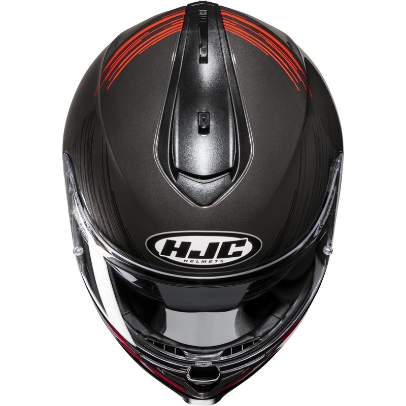 Integralny kask motocyklowy HJC C70N Sway MC1 czerwono-czarny
