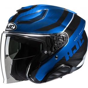 Otwarty kask motocyklowy HJC F31 Naby MC2 czarno-niebieski