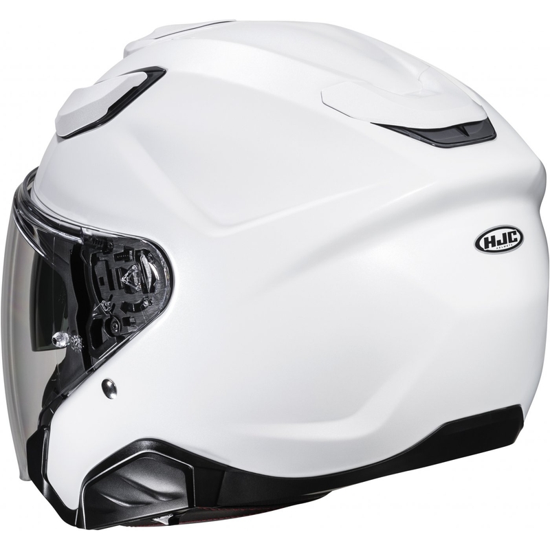Otwarty kask motocyklowy HJC F31 Solid biały perłowy