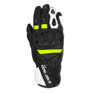 Damskie rękawice motocyklowe Street Racer STR czarno-żółte - II. jakość