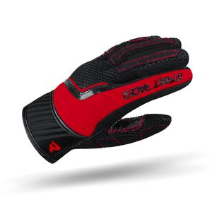 Damskie rękawice motocyklowe Street Racer Stunt czarno-czerwone - II. jakość