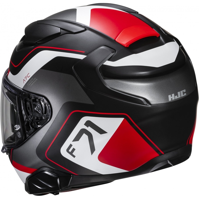 Integralny kask motocyklowy HJC F71 Arcan MC1SF czarno-szaro-czerwony