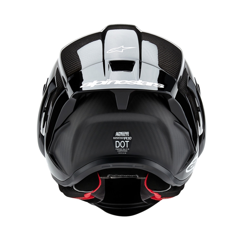 Kask motocyklowy integralny Alpinestars Supertech R-10 Solid carbon black