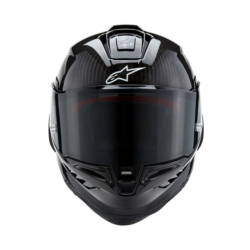 Kask motocyklowy integralny Alpinestars Supertech R-10 Solid carbon black