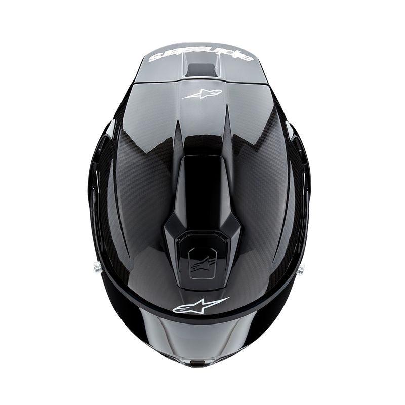 Kask motocyklowy integralny Alpinestars Supertech R-10 Solid carbon black