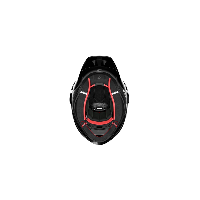 Kask motocyklowy integralny Alpinestars Supertech R-10 Solid carbon black