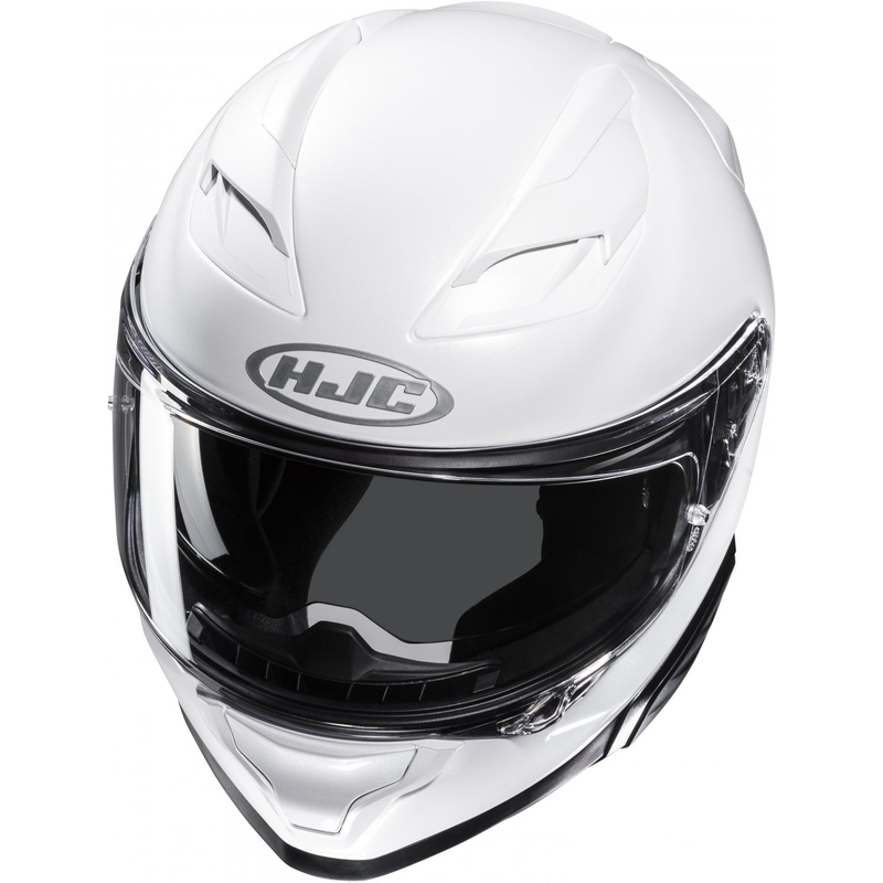 Zintegrowany kask motocyklowy HJC F71 Solidny, perłowo-biały