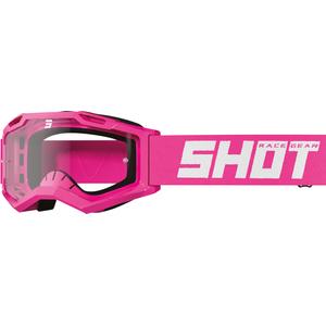 Dziecięce gogle motocrossowe Shot Rocket Kid 2.0 różowe (przezroczyste pleksi)