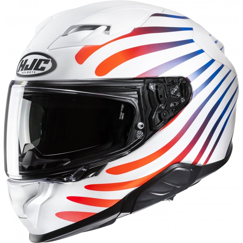 Integralny kask motocyklowy HJC F71 Zen MC21SF biało-tęczowy