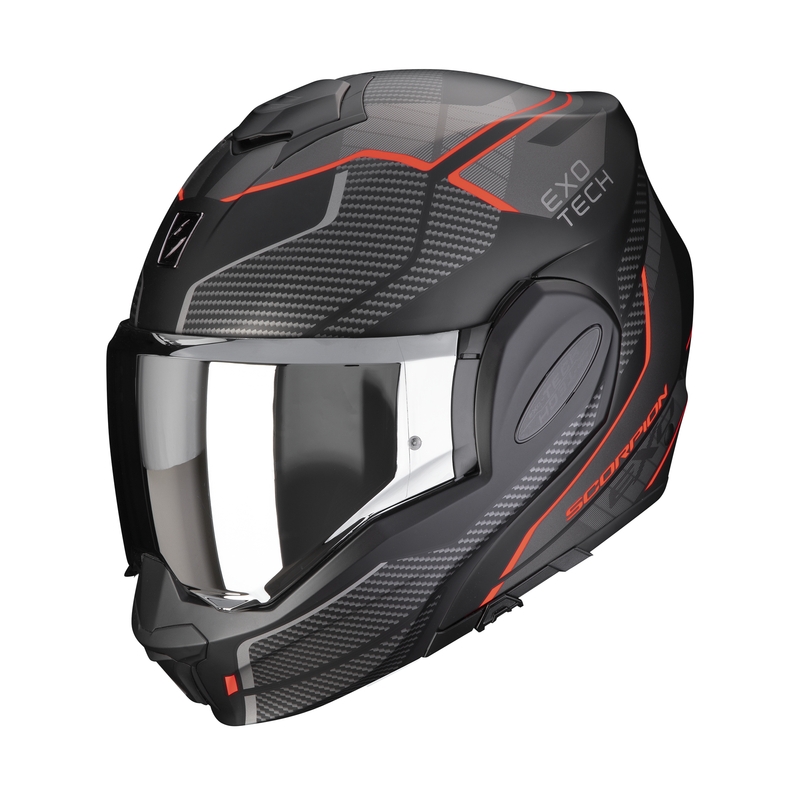 Sprzedam kask składany Scorpion EXO-TECH EVO ANIMO czarno-czerwony wyprzedaż