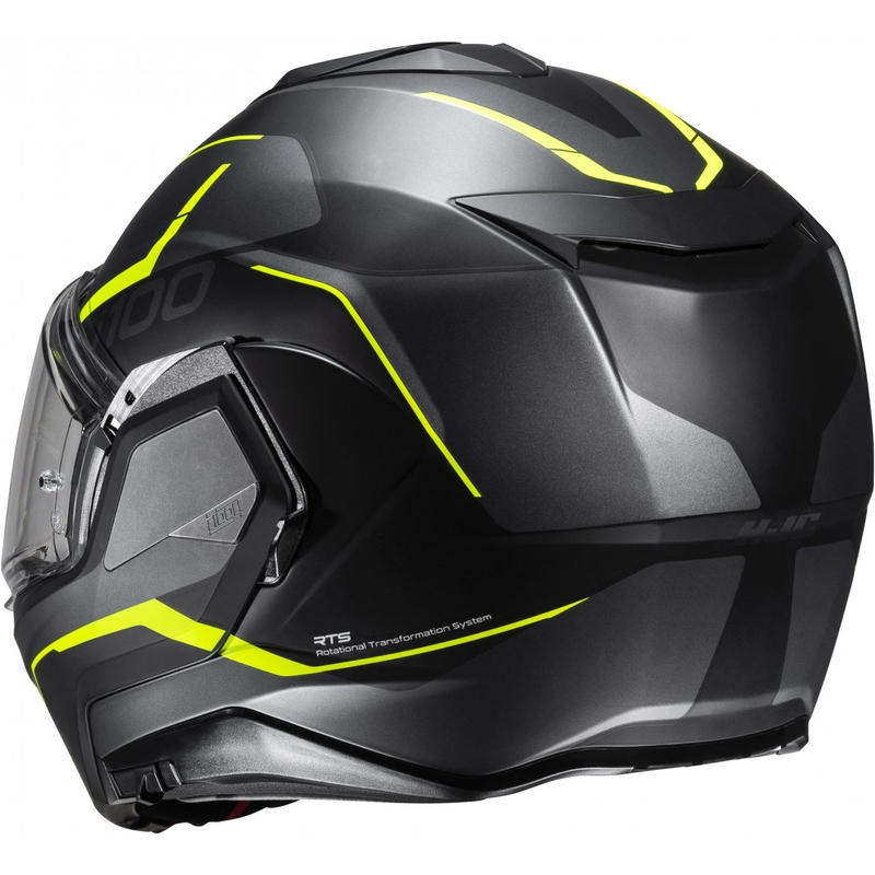 Překlápěcí helma na motorku HJC i100 Lorix MC3HSF černo-šedo-žlutá
