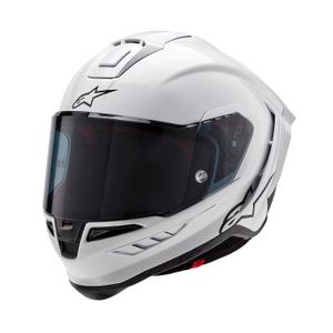 Zintegrowany kask motocyklowy Alpinestars Supertech R-10 Solid 2024 carbon white matt