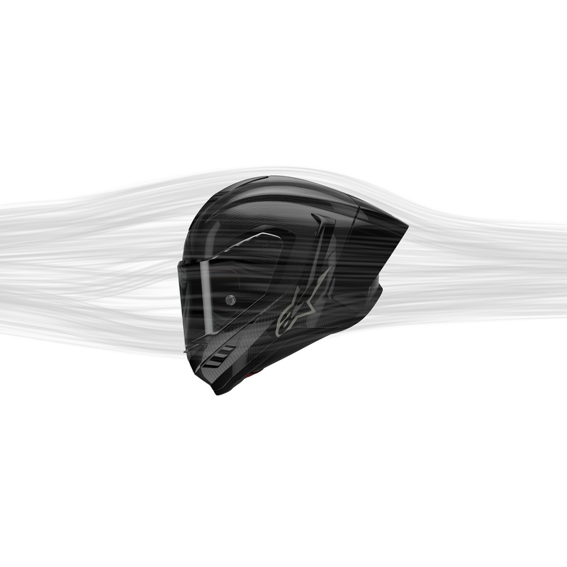 Zintegrowany kask motocyklowy Alpinestars Supertech R-10 Solid carbon biały matowy