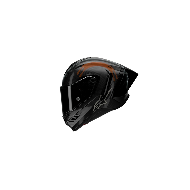 Kask motocyklowy integralny Alpinestars Supertech R-10 Element carbon srebrno-czarny