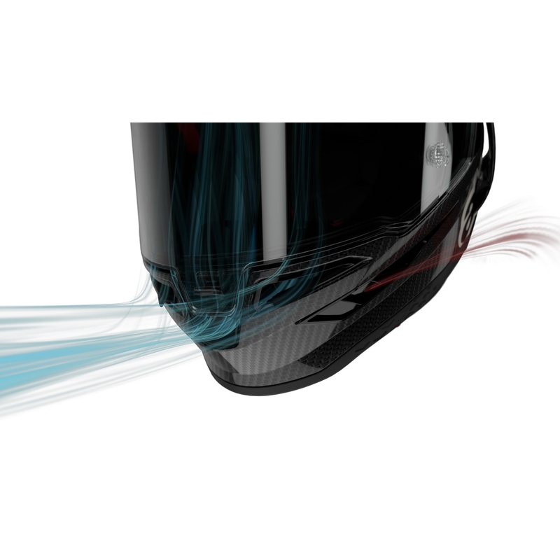 Kask motocyklowy integralny Alpinestars Supertech R-10 Element carbon srebrno-czarny