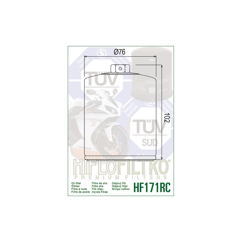Oil filter HIFLOFILTRO Racing