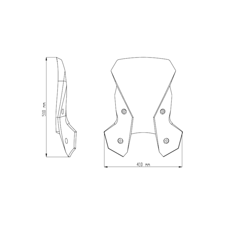 Windscreen PUIG TOURING transparent