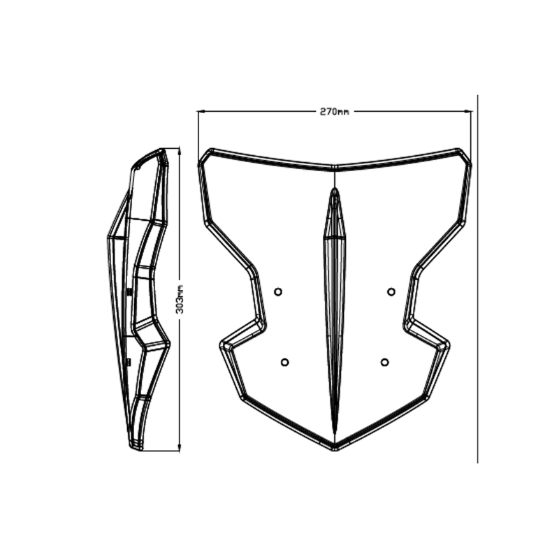 Windshield PUIG NEW GEN. SPORT transparent