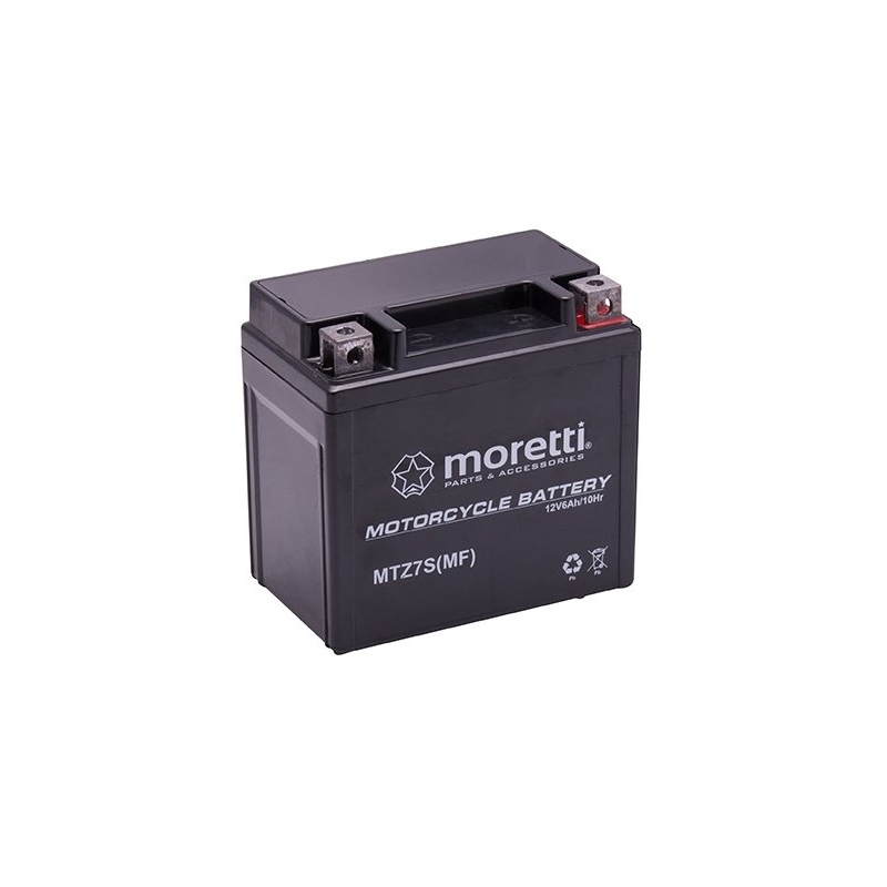 Bezobsługowy akumulator żelowy Moretti MTZ7S, 12V 6Ah