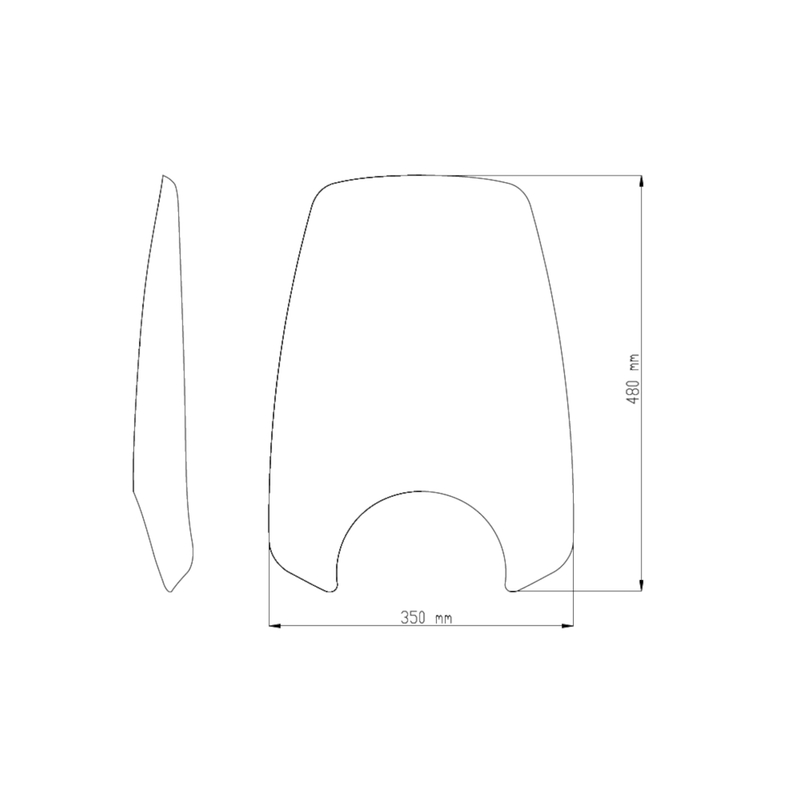 Windshield PUIG NEW. GEN TOURING smoke