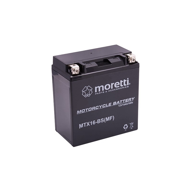 Bezobsługowy akumulator żelowy Moretti MTX16-BS, 12V 14Ah