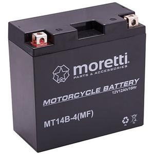 Bezobsługowy akumulator żelowy Moretti MT14B-4, 12V 12Ah