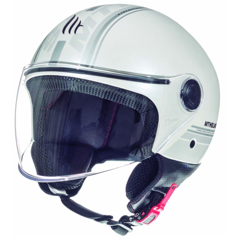 Otwarty kask motocyklowy MT Street Entire biały wyprzedaż