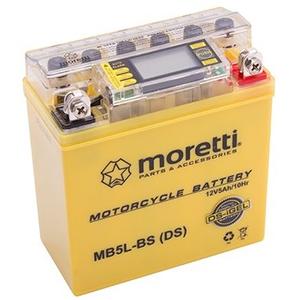 Bezobsługowy akumulator żelowy Moretti MB5L-BS, 12V 5Ah ze wskaźnikiem