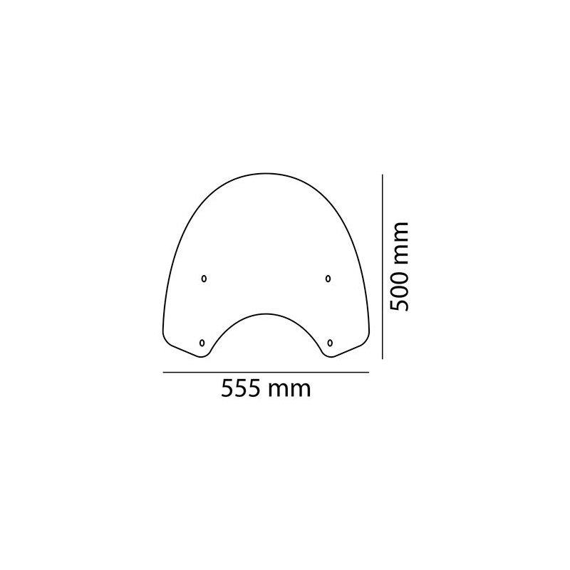 Windshield PUIG SUNSET transparent for HONDA VT 1300 CX 2010-2012