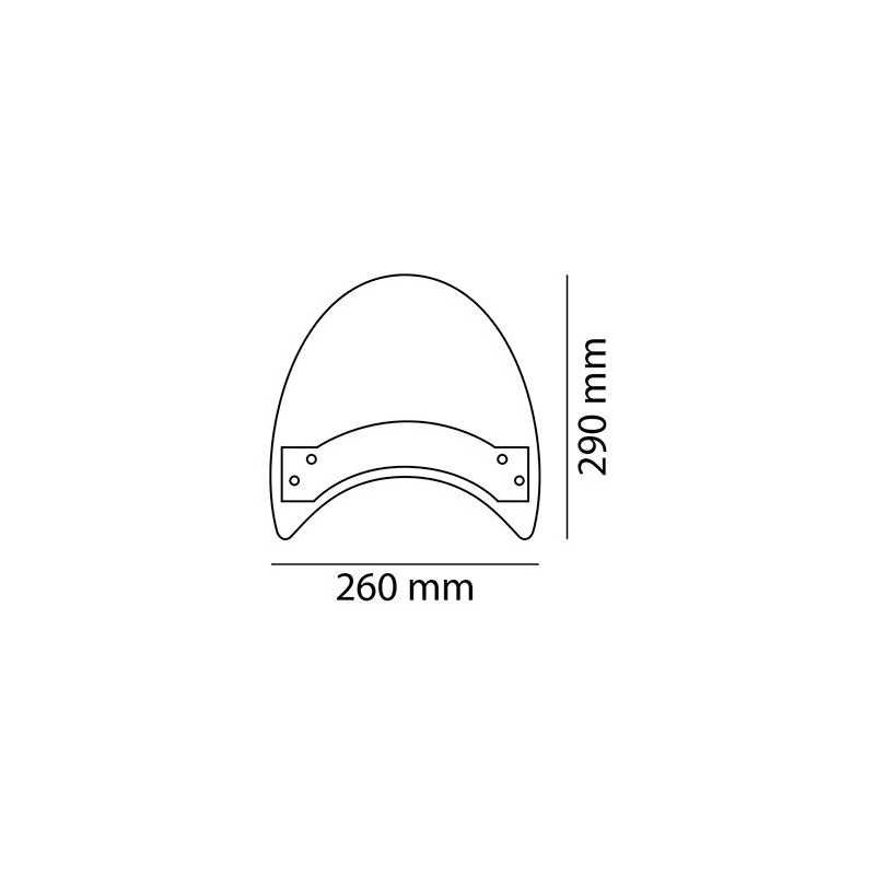 Windshield PUIG ROADSTER smoke universal, fixations on handelbar wyprzedaż