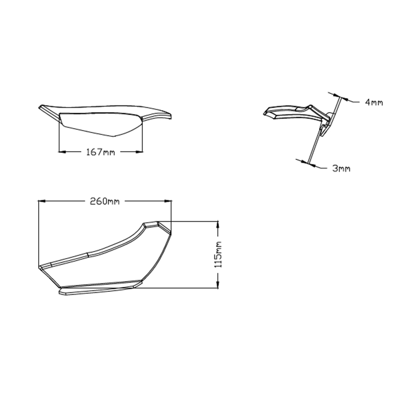 Side spoilers PUIG DOWNFORCE black