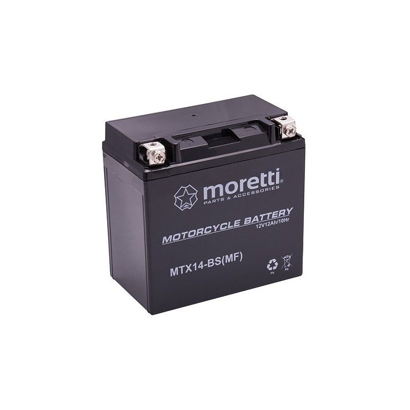 Bezobsługowy akumulator żelowy Moretti MTX14-BS, 12V 12Ah wyprzedaż