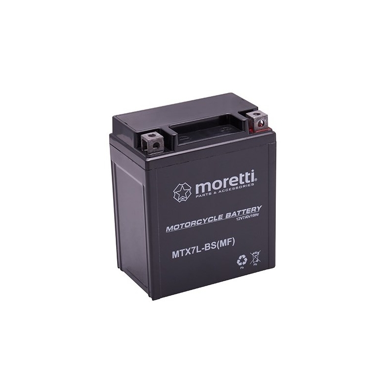 Bezobsługowy akumulator żelowy Moretti MTX7L-BS, 12V 7Ah