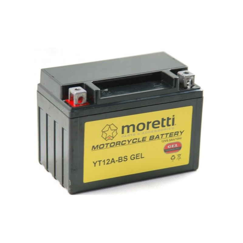 Bezobsługowy akumulator żelowy Moretti MT12A-BS, 12V 9,5Ah