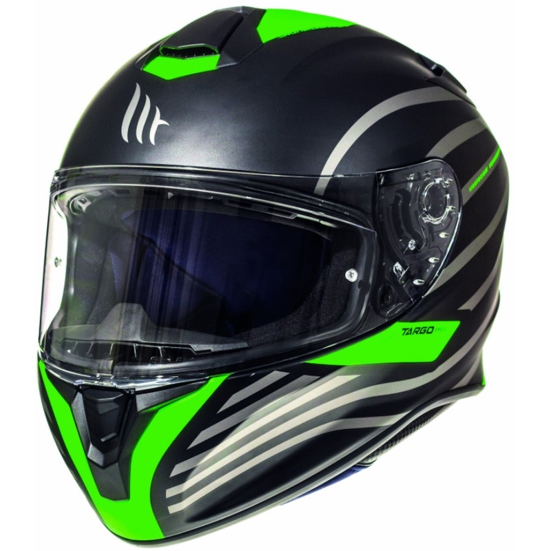 Integralny kask motocyklowy MT Targo Doppler fluo zielono matowy wyprzedaż