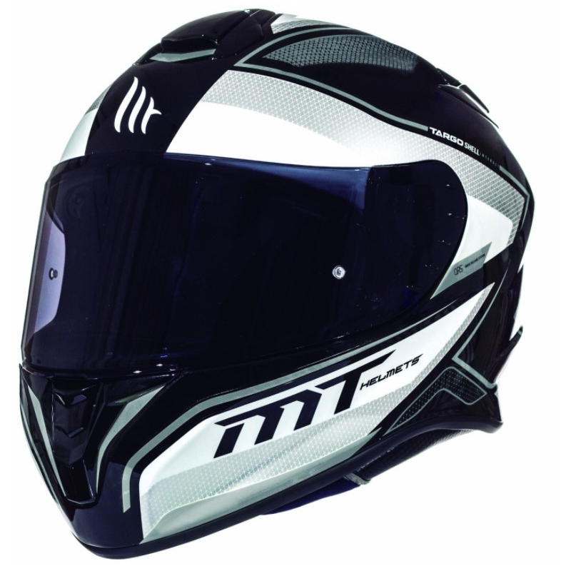 Integralny kask motocyklowy MT Targo Interact biało-szary