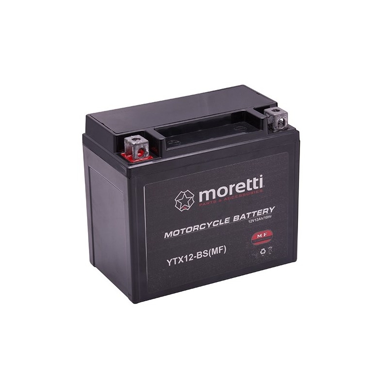 Bezobsługowy akumulator żelowy Moretti MTX12-BS, 12V 12Ah