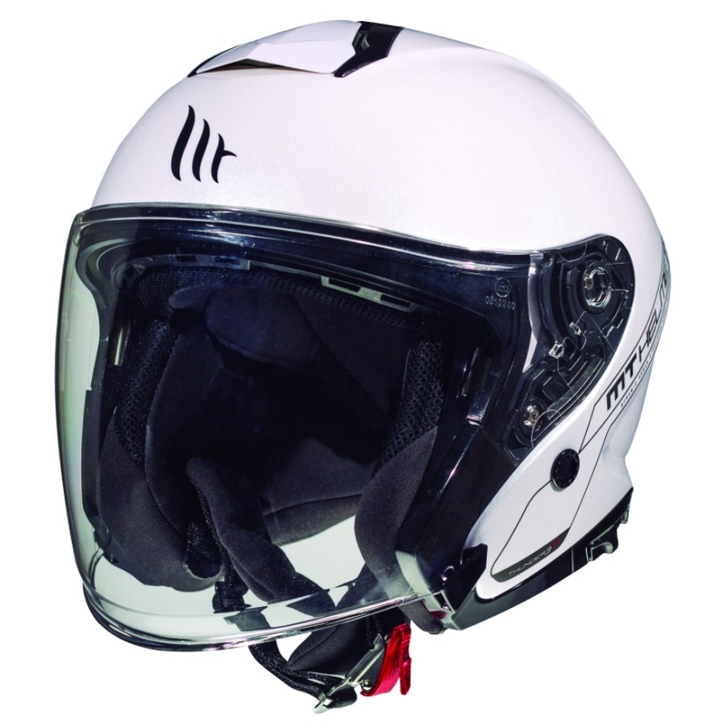 Otwarty kask motocyklowy MT Thunder SV Jet biały