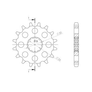 Front sprocket SUPERSPROX CST-1180:18 18T, 530