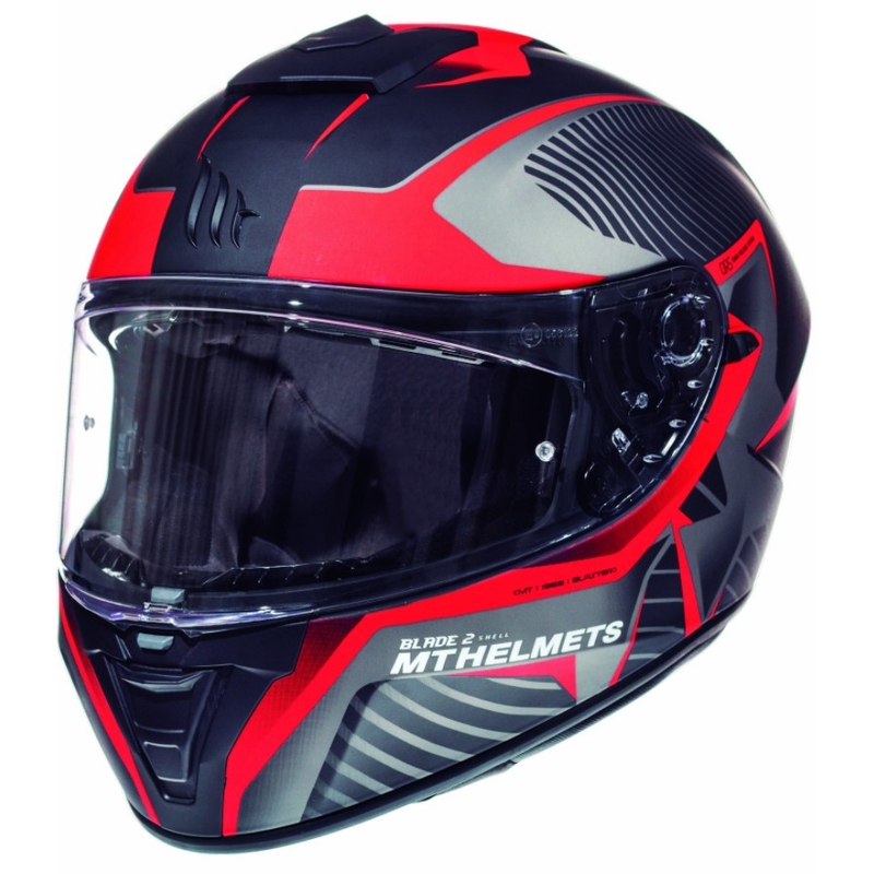 Integralny kask motocyklowy MT Blade 2 SV Blaster czarny matowy-czerwony